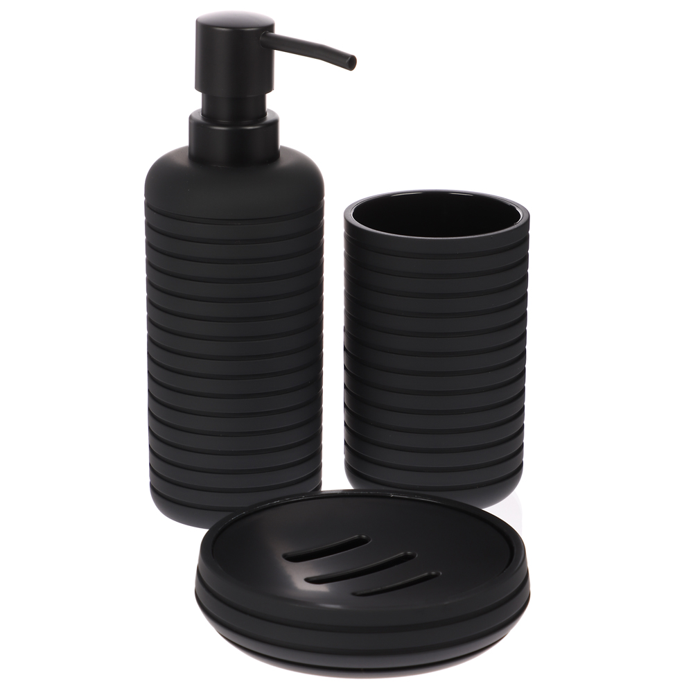 Стакан LAGO, чёрный, пластик, SWP-2410-BLK-02, арт.№ 463-550