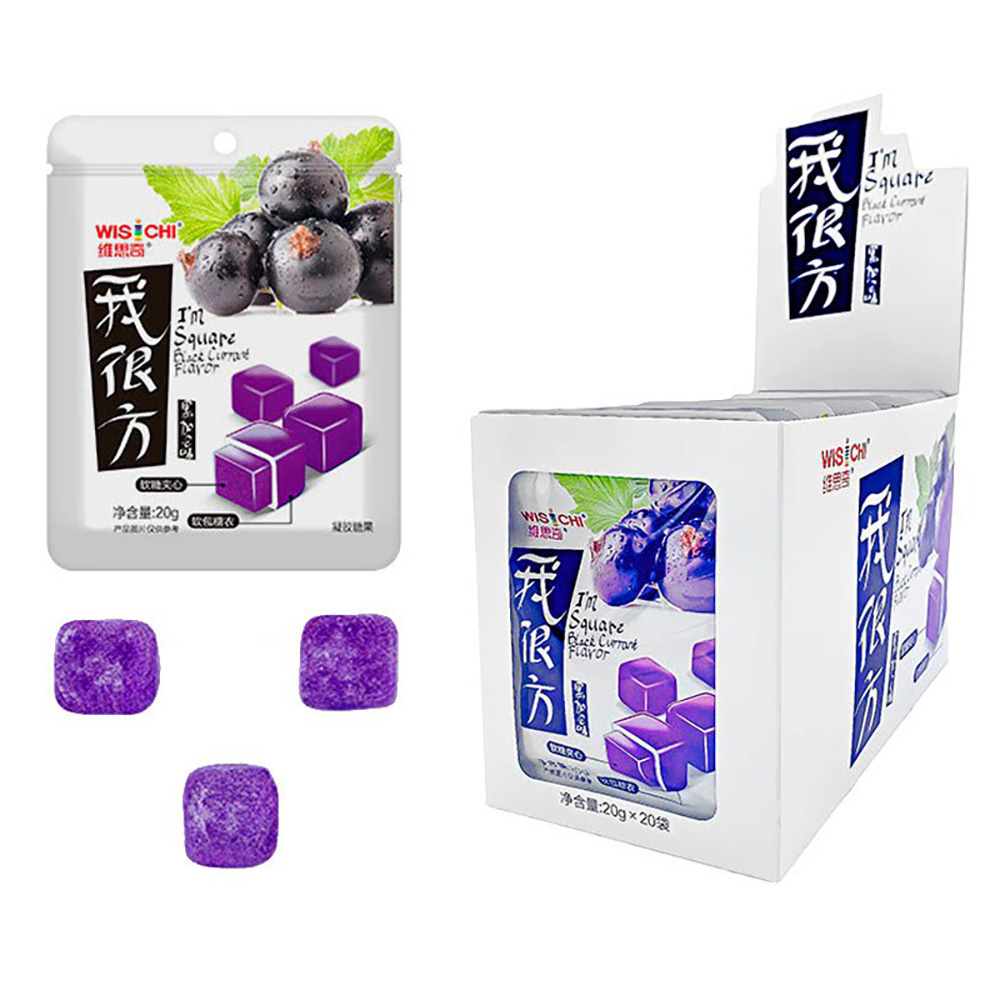 Мармелад жевательный "Смородиновые кубики", 20г., арт.№ 347-558