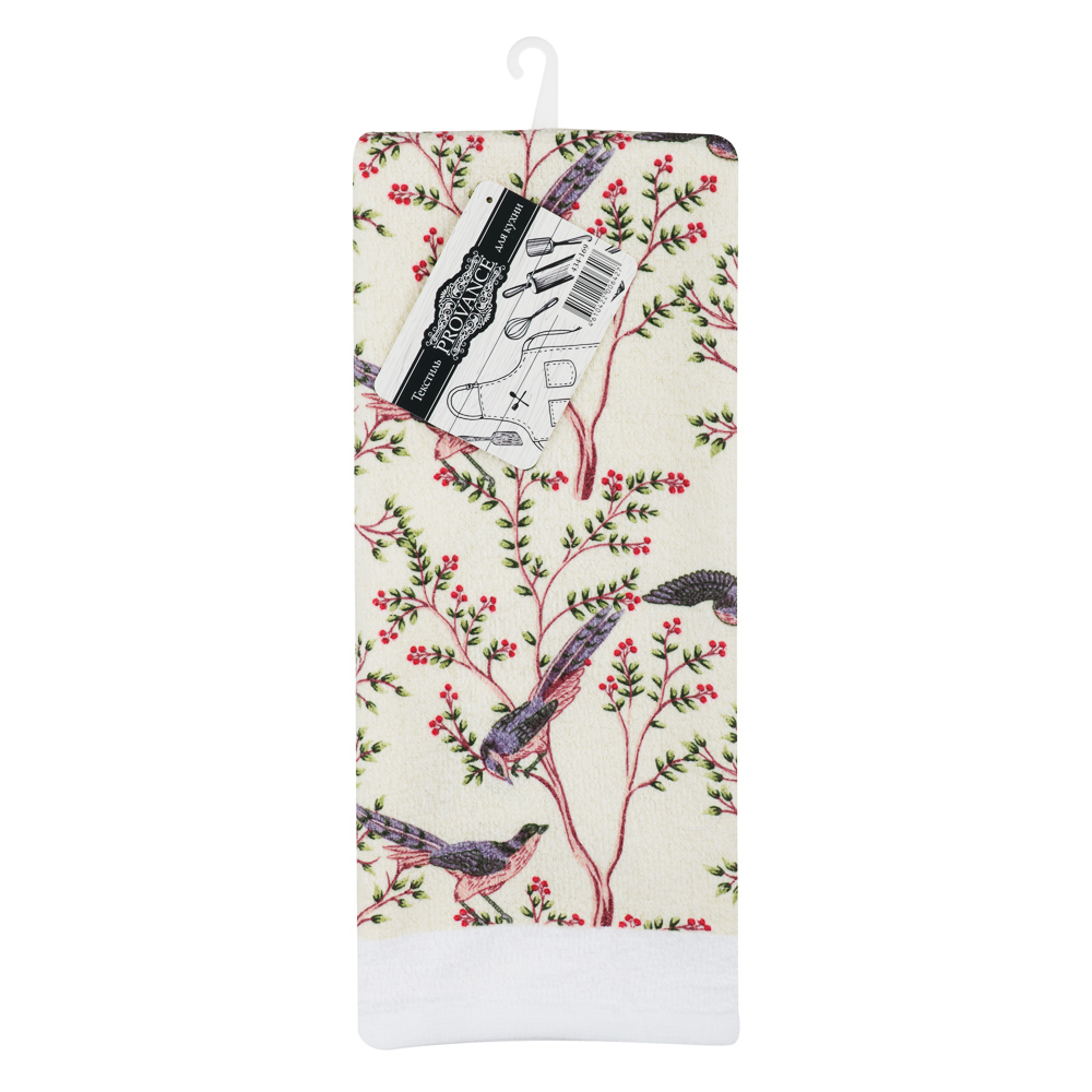 PROVANCE Birds Полотенце кухонное махровое, 38х63см, 100% хлопок, арт.№ 434-169