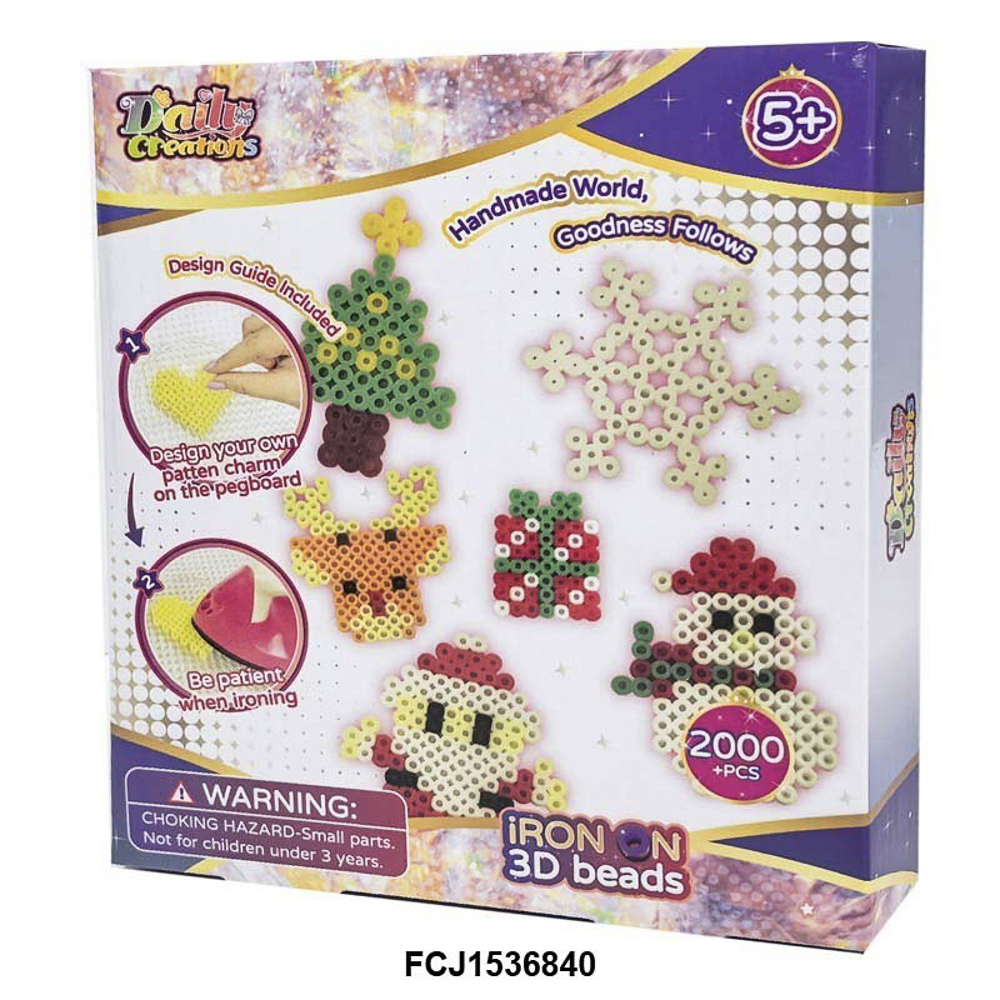 Набор для творчества Термо мозаика "Новый год", 2000 деталей, PP, бумага, ХОББИХИТ, арт.№ 287-497