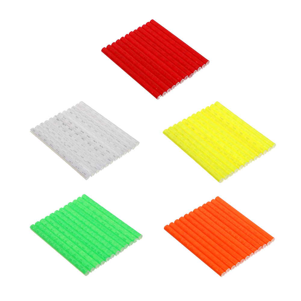 Светоотражатели на спицы, тм BY SPORT, 12 штук в наборе, микс цветов, арт.№ 195-165