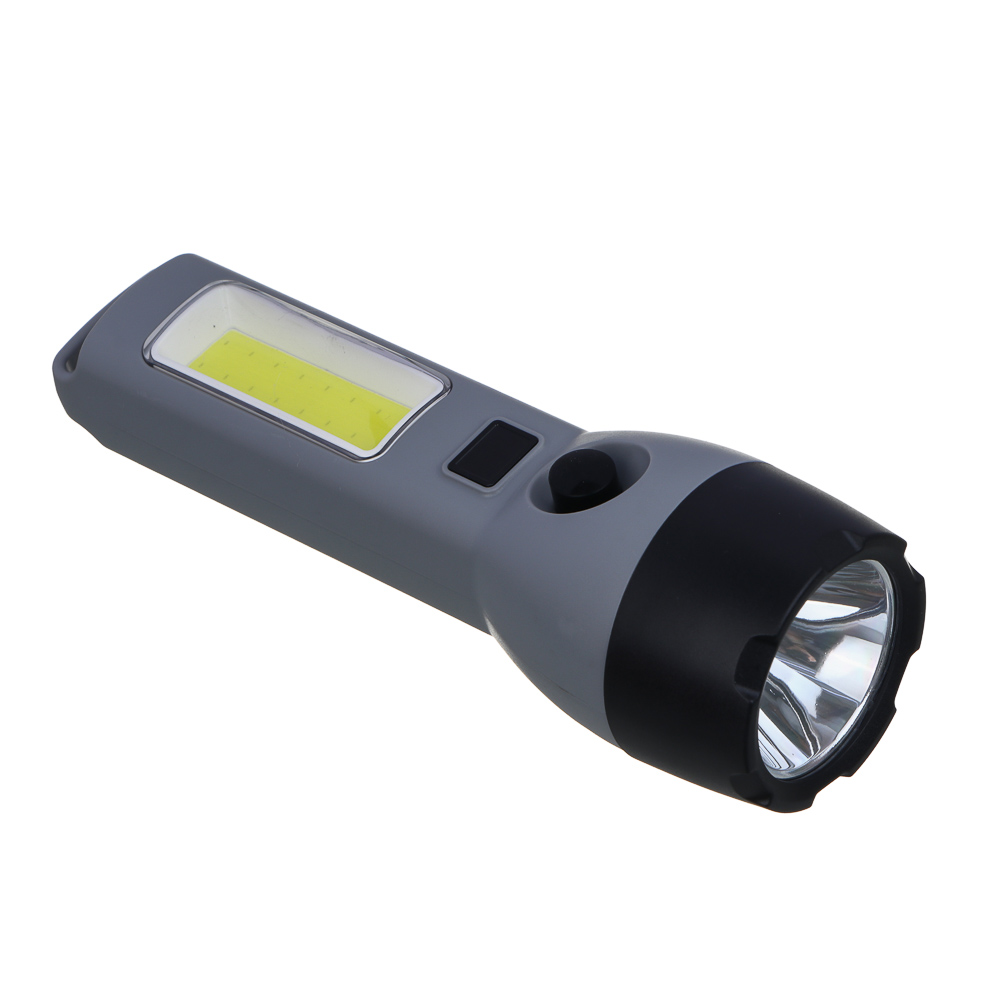 Фонарь ручной тм ЕРМАК, 1200 мАч, 175х52х30 мм, 4 режима, LED+СОВ, Type-C, пластик, арт.№ 224-083