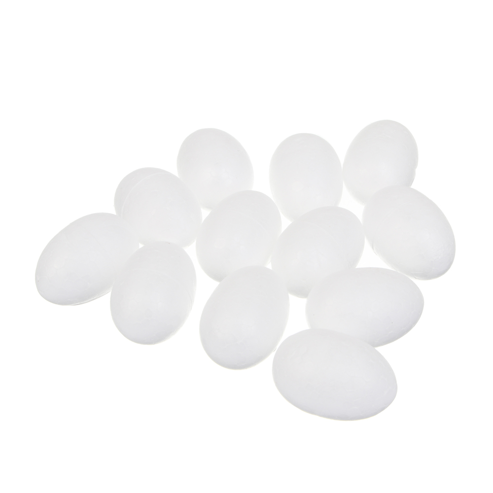 Заготовка "Яйцо" из пенопласта, 2,5х4 см, набор 12 шт, арт.№ 308-422