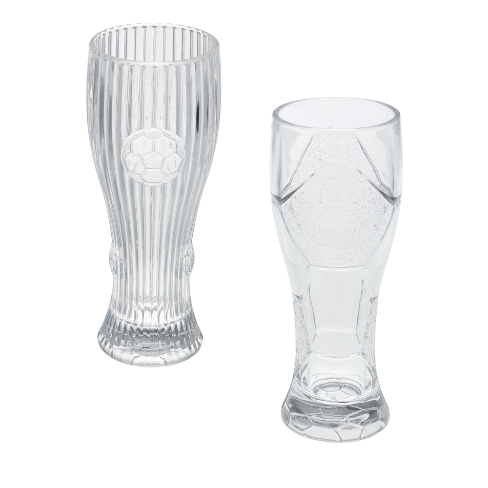 Стакан тм LADECOR "Футбол", 300 мл, стекло, 2 вида, арт.№ 531-115