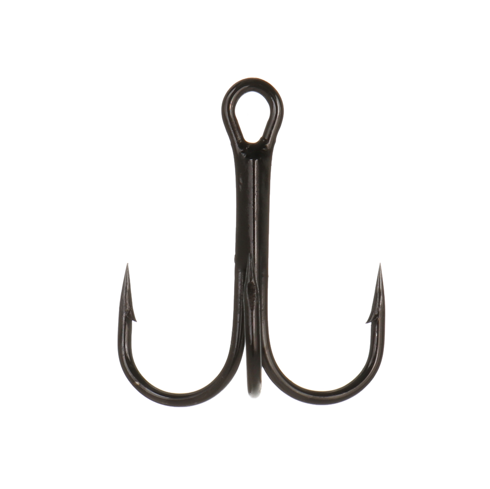 Крючок тройной №4 тм AZOR FISHING, высокоуглеродистая сталь, черный никель, 1000шт, арт.№ 143-082