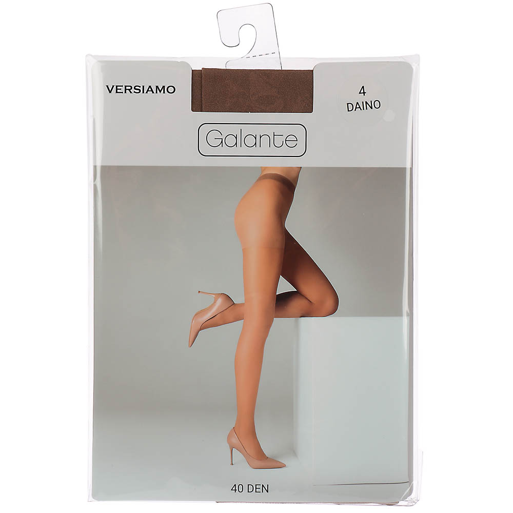 GALANTE Versiamo Колготки 40 DEN с шортиками, 85% полиамид, 15% эластан, размер 4, цвет загара, арт.№ 048-096