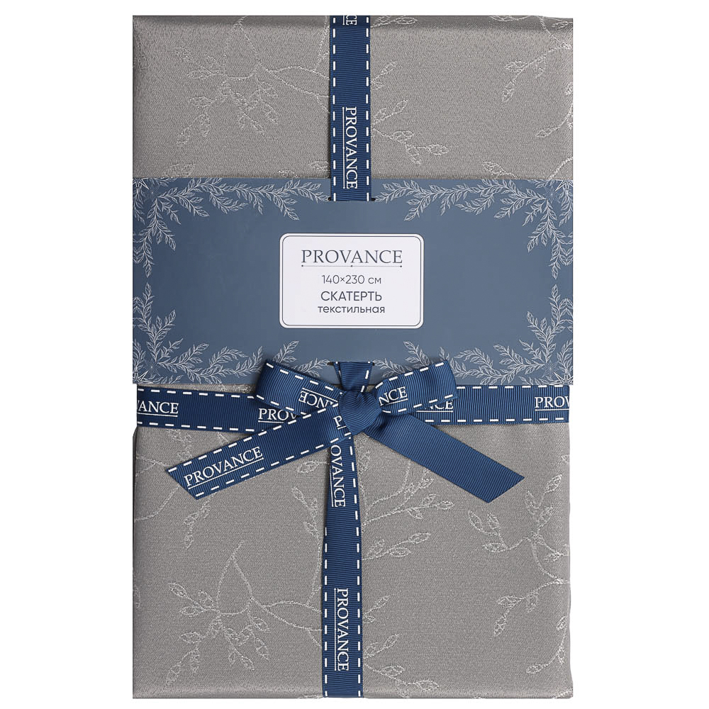 Скатерть текстильная тм PROVANCE Астрия, 140х230см, 140 г/м, 80% пэ, 20% люрекс, 2 цвета, арт.№ 492-376