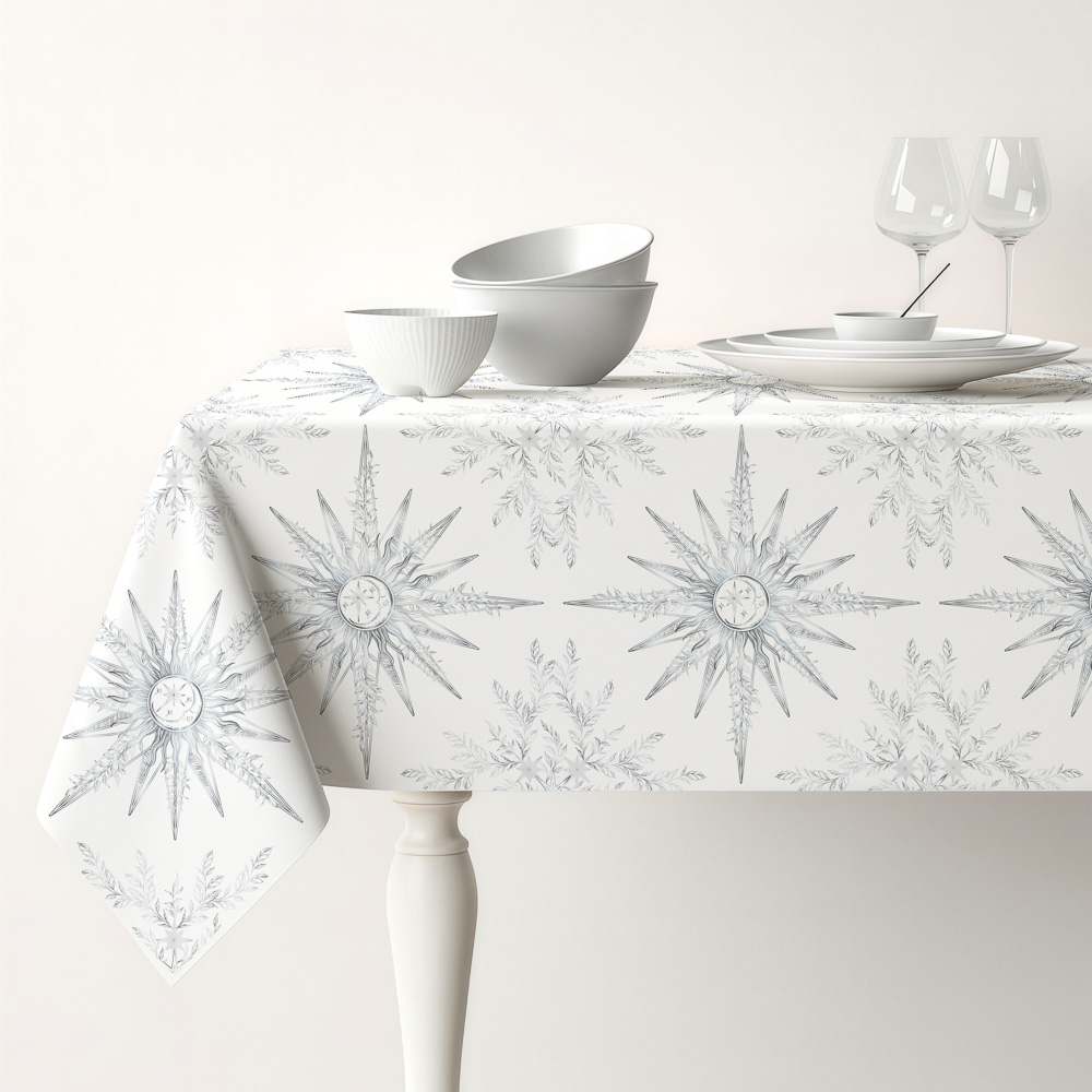 Скатерть текстильная тм PROVANCE Астрия, с фольгированным принтом, 140х180см, 100% полиэстер, 3 диз., арт.№ 492-377