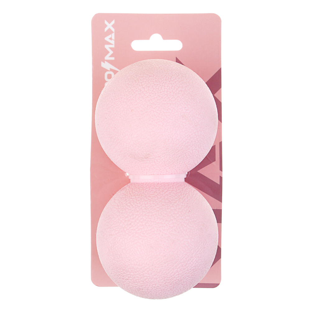 SILAPRO MAX Мяч массажный, сдвоенный, розовый, 12х6см, ТРЕ, арт.№ 192-022