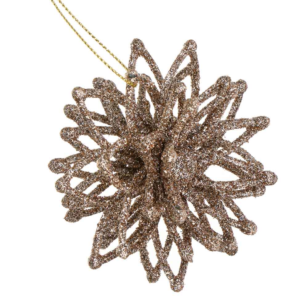 СНОУ БУМ Цветок 1 шт, 9 см, пластик, 26-821, арт.№ 374-609