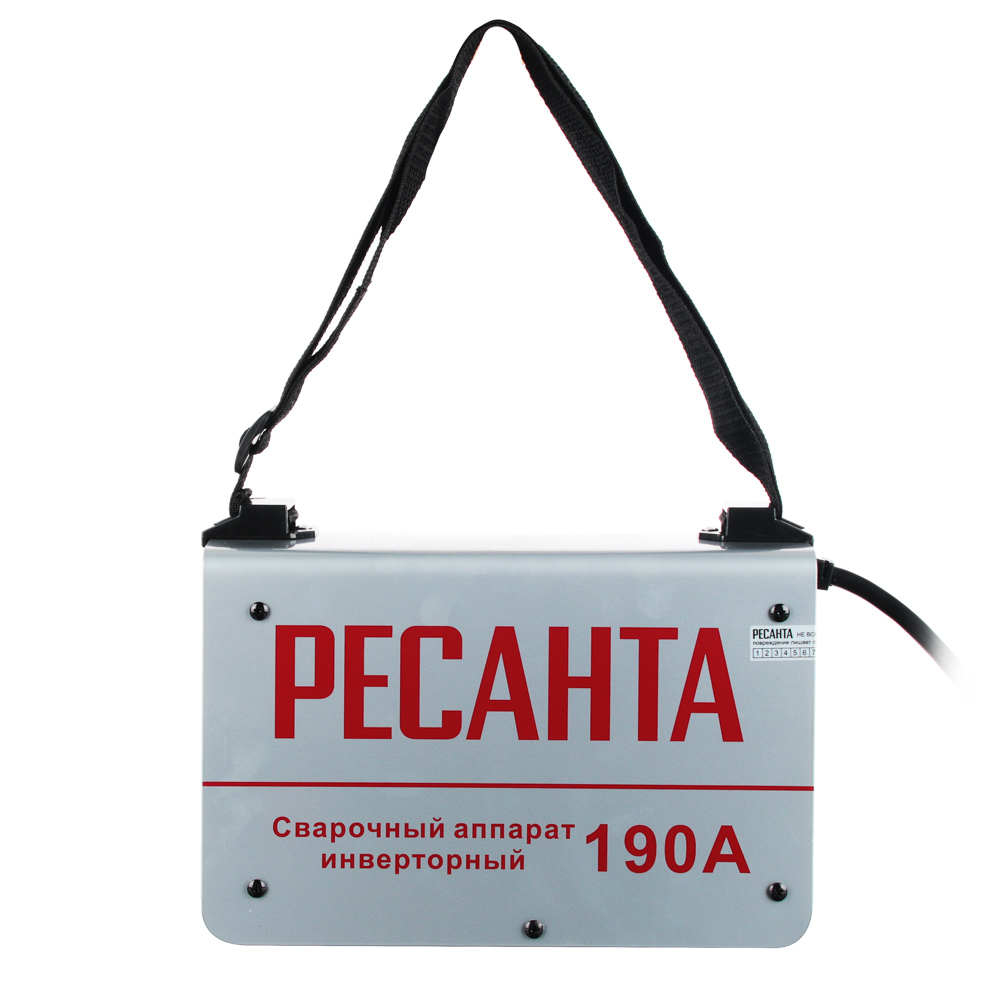 Сварочный аппарат Ресанта САИ 190, мощн.5500Вт, макс.потребл.ток 25А,входн.напр.140-260 Вольт, арт.№ 696-011