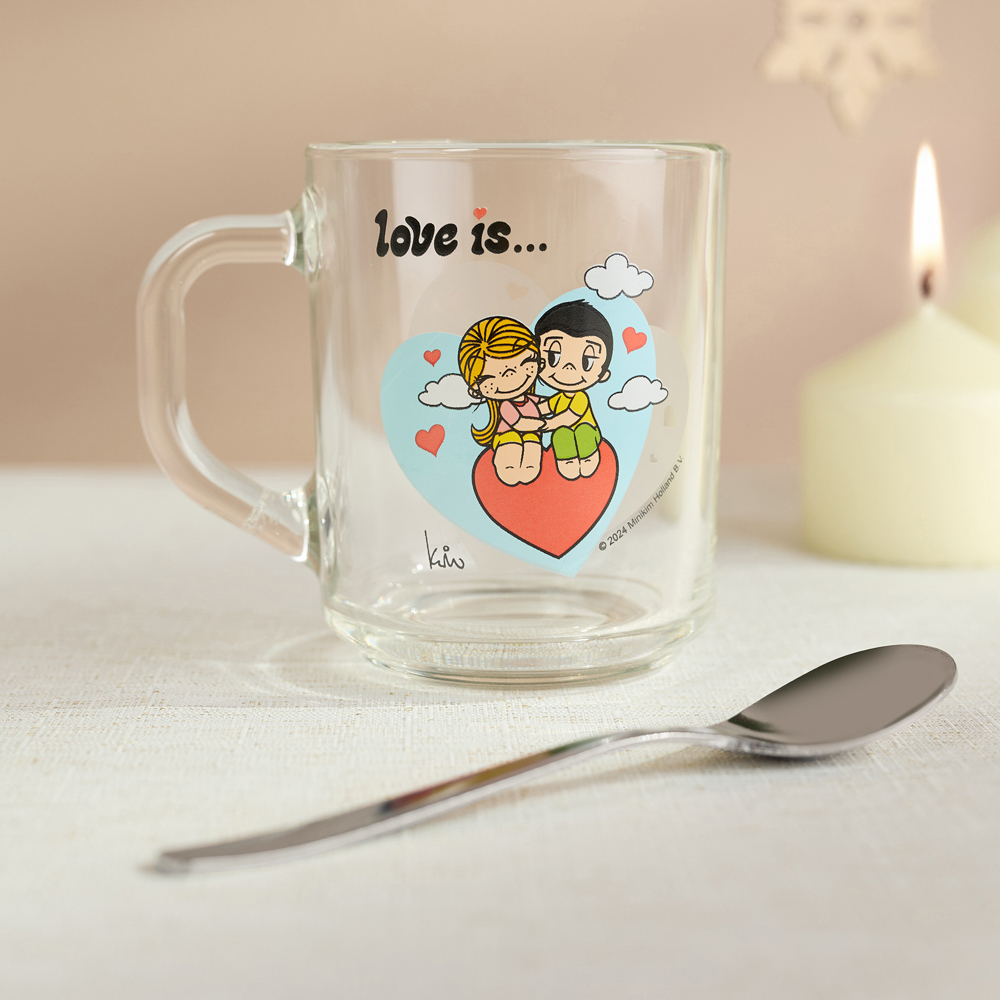 Кружка "Love is…" 230 мл, стекло, арт.№ 806-128