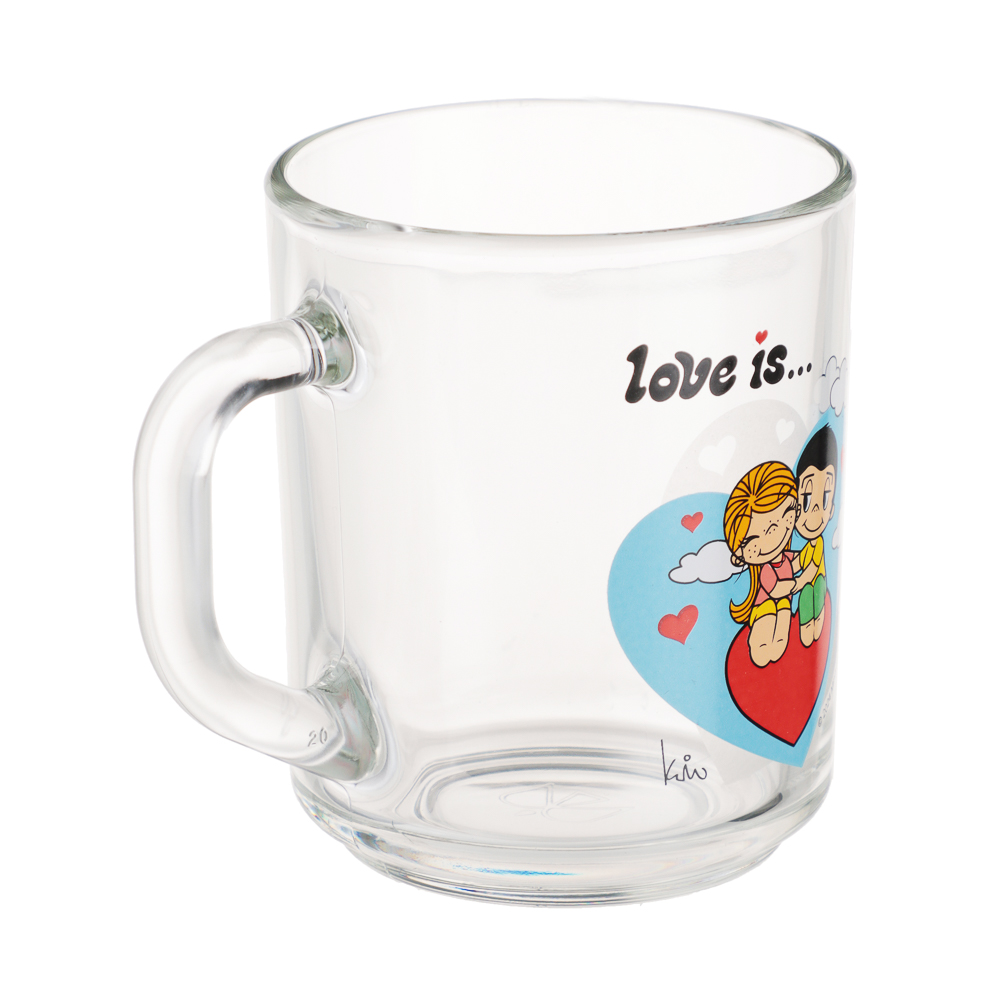 Кружка "Love is…" 230 мл, стекло, арт.№ 806-128
