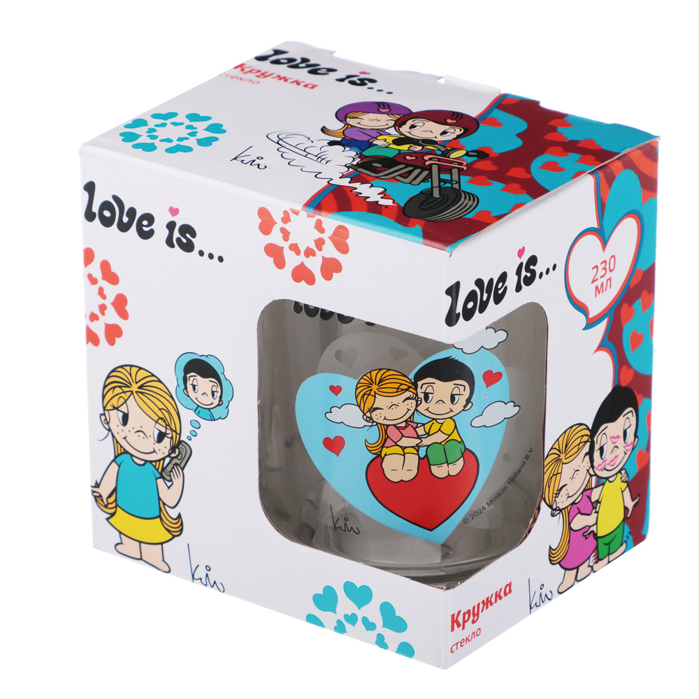 Кружка "Love is…" 230 мл, стекло, арт.№ 806-128