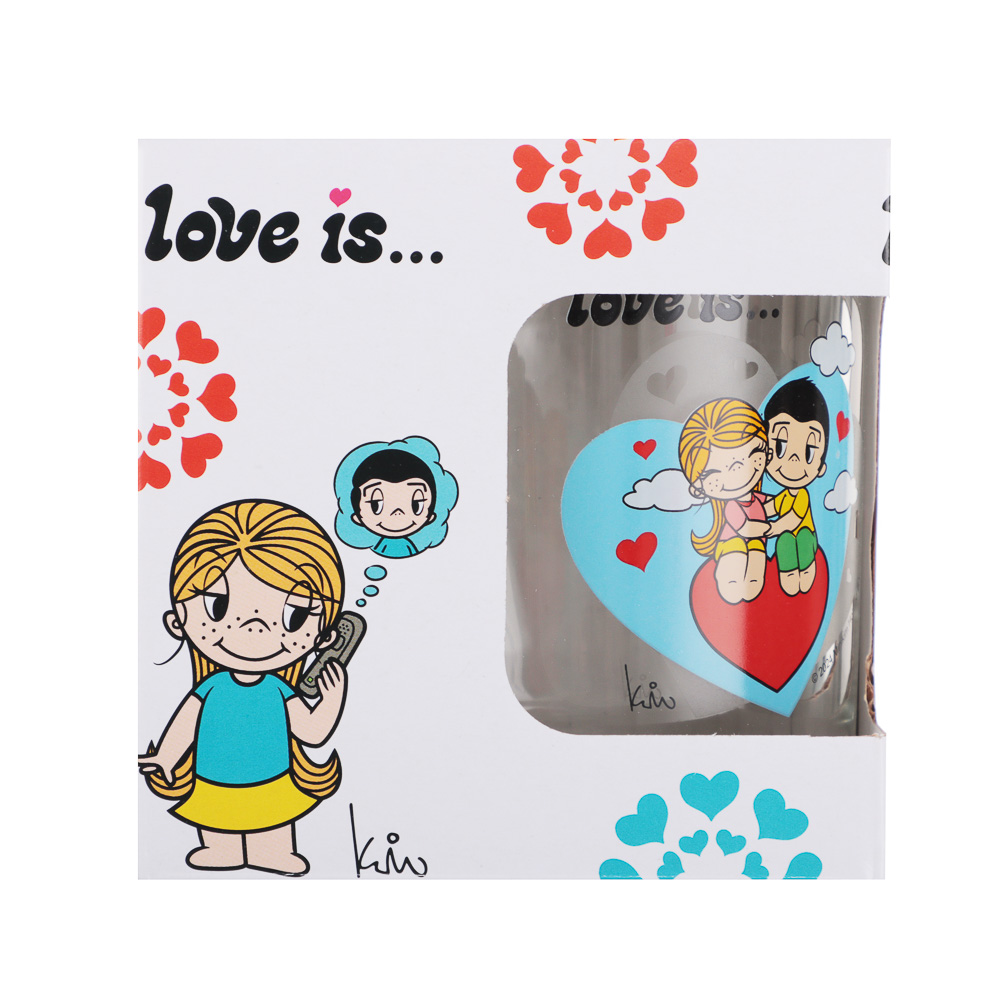 Кружка "Love is…" 230 мл, стекло, арт.№ 806-128