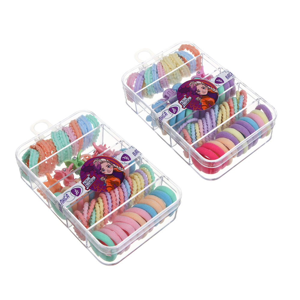 Набор детских аксессуаров для волос BY Русские супергерои: резинки и крабики, разноцветные, арт.№ 316-372