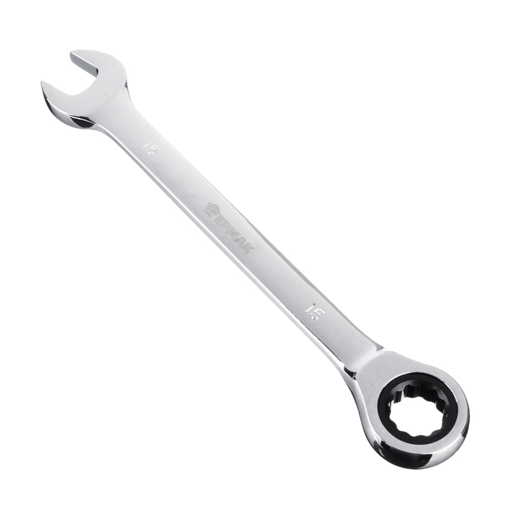 ЕРМАК Ключ комбинированный трещоточный, 15мм, арт.№ 736-167