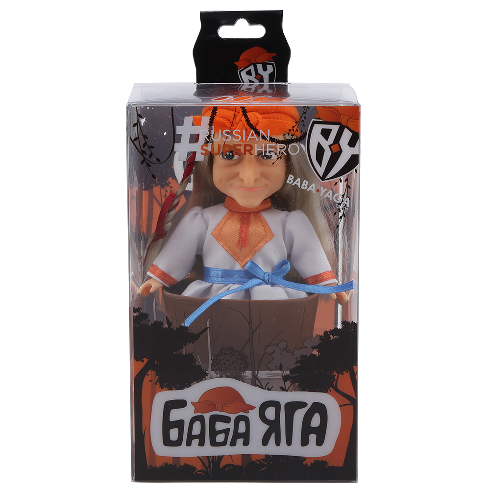 BY Кукла Баба-яга в ступе, ABS,PVC, полиэстер, 8, 5х14, 8х8, 5см, арт.№ 267-769