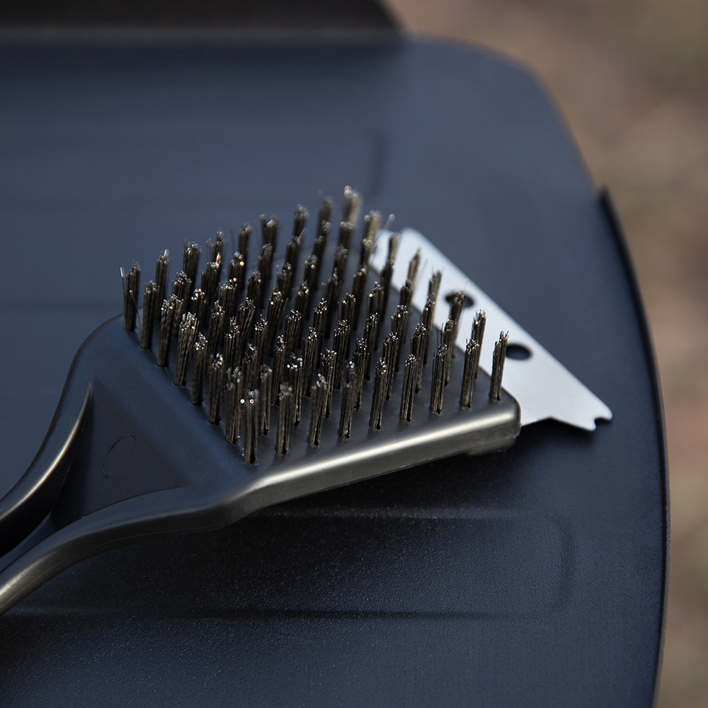 Щетка для чистки мангала с скребком тм GRILLBOOM, 21х7см, арт.№ 101-011