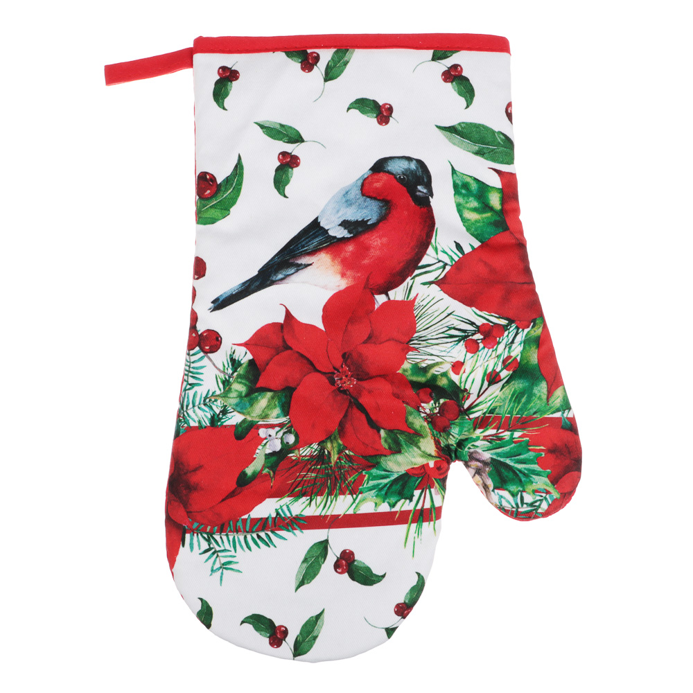 PROVANCE Винтер Прихватка-варежка, 100% хлопок, 18х28см, красный, арт.№ 492-169