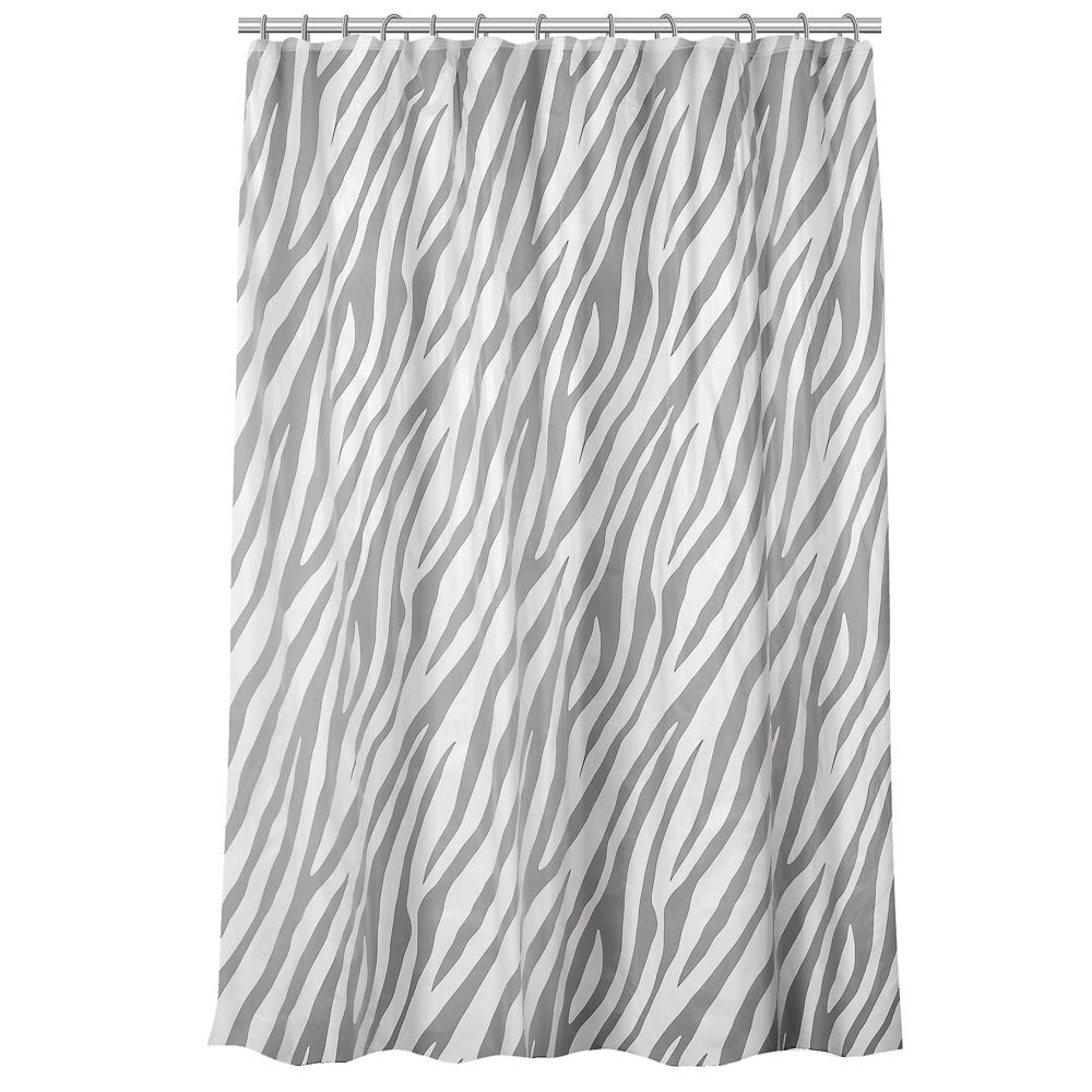 Штора для ванной 180x180см ZEBRA белый, ПЕВА, SWC-50-22, арт.№ 461-640