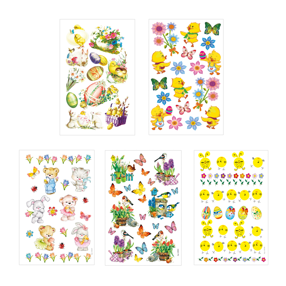 Переводные картинки для украшения яиц, 4 вида, арт hk39167, арт.№ 513-292