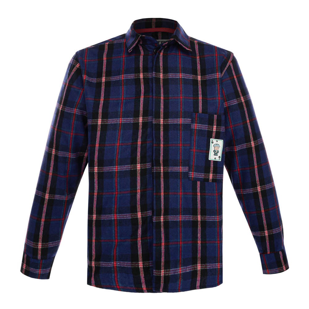 Рубашка клетчатая "MrDead", женская, темно-синий, разм. one size, арт.№ 080-071