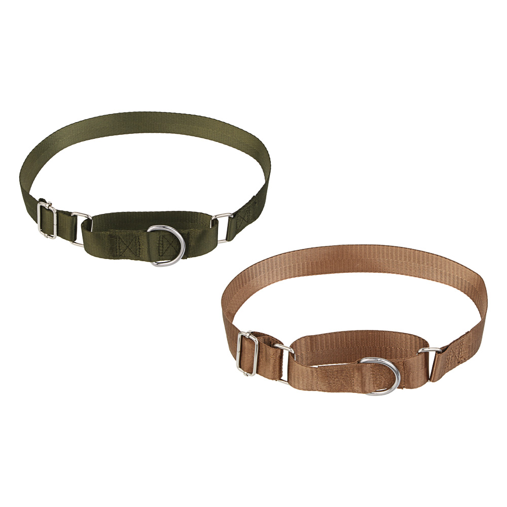 Ошейник для животных тм VETTA, нейлон, хаки/беж, обхват шеи 45-60см, арт.№ 273-585