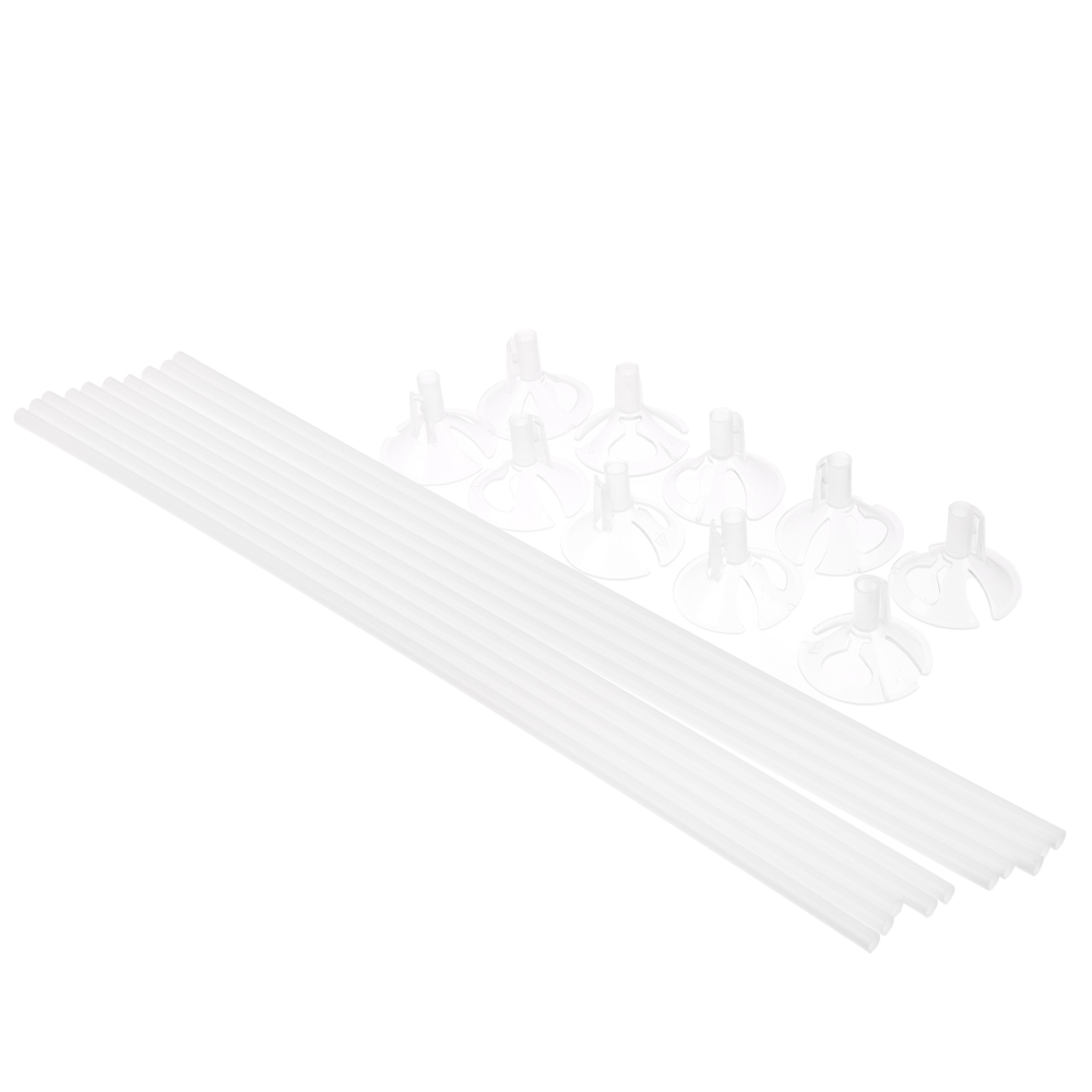 Комплект Палочка+Розетка Белые, 10шт, арт.№ 518-280