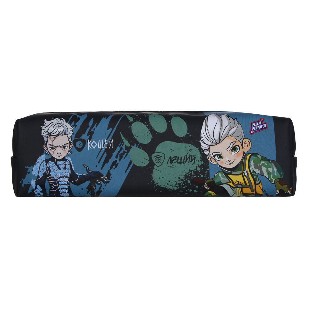 Пенал школьный прямоугольный 21x6x6 см BY Русские Супергерои, искусственная кожа с печатью, арт.№ 801-080