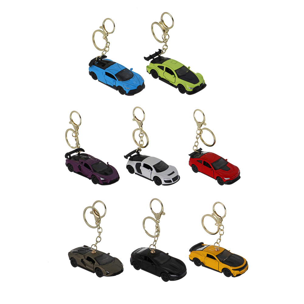 Брелок тм LADECOR "Машинка", пластик, металл, цвета в ассортименте, арт.№ 519-010