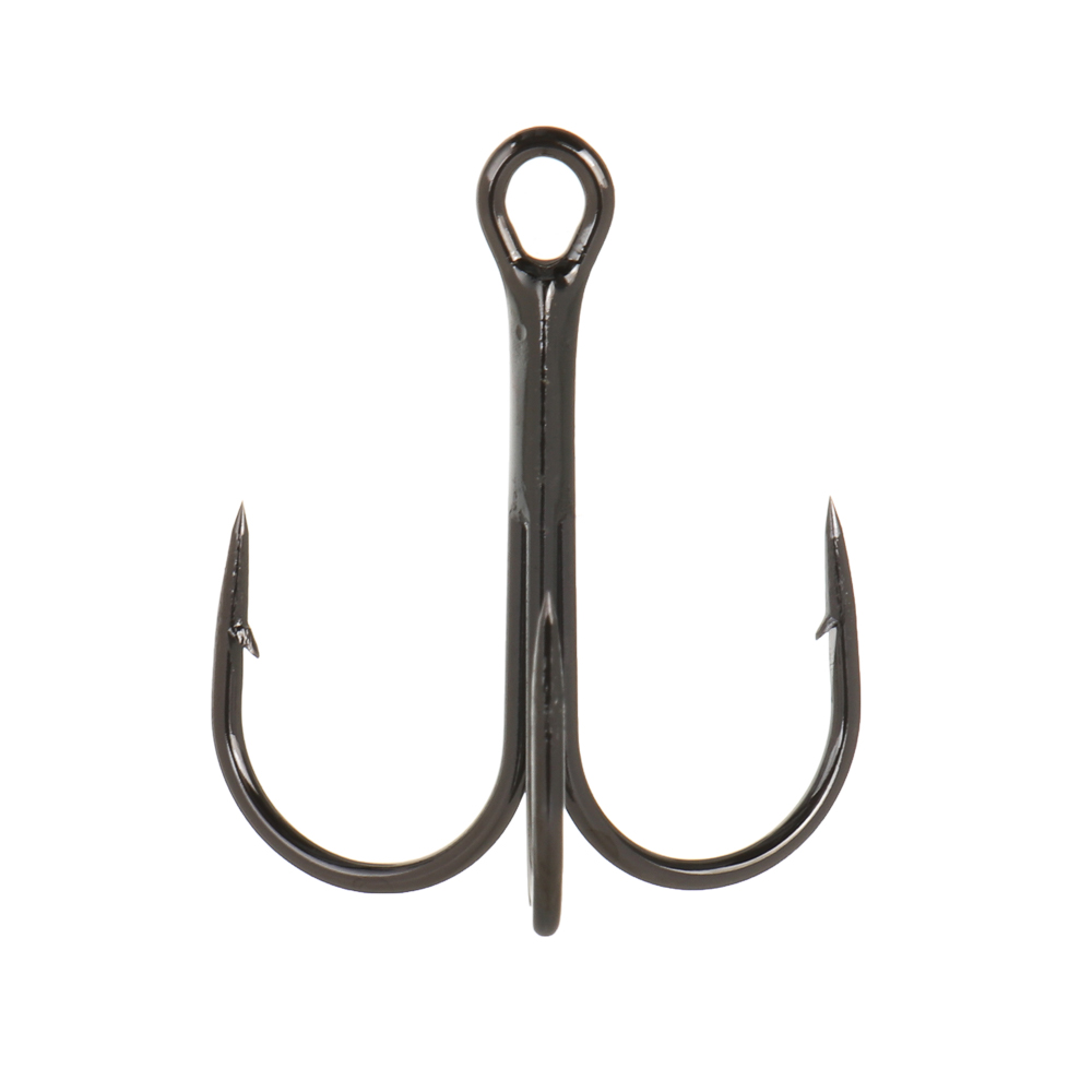 Крючок тройной №1/0 тм AZOR FISHING, высокоуглеродистая сталь, черный никель, 1000шт, арт.№ 143-083
