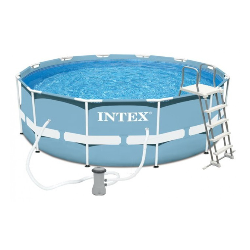 INTEX Бассейн каркасный призматический (фильтр-насос,лестница), 3,66м x 99см, 26716NP, арт.№ 049-016