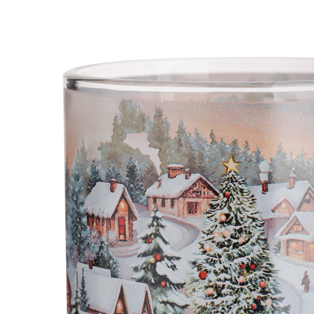 Зимний пейзаж Кружка 320мл, стекло, арт.№ 820-469