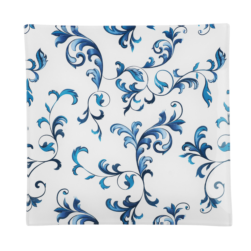 Узоры Блюдо квадратное 20см, стекло, арт.№ 820-648