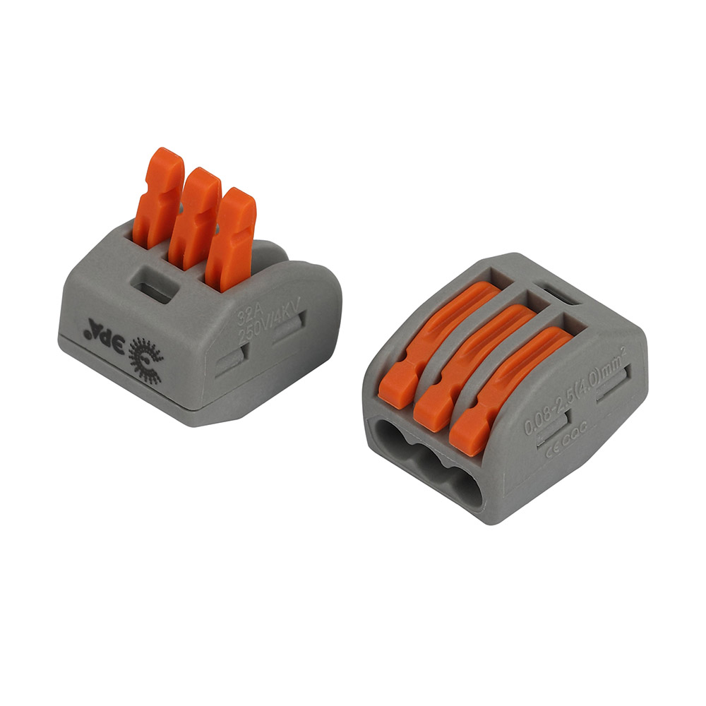 Клемма соединительная ЭРА с рычагами 3-проводная 0.08-2.5/4 мм2, NO-225-421, 4шт, арт.№ 904-140