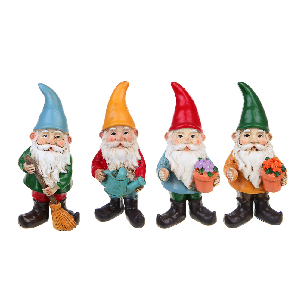 INBLOOM Фигура садовая Эльф 7.5х6.5х16.5см, полистоун, арт.№ 162-291