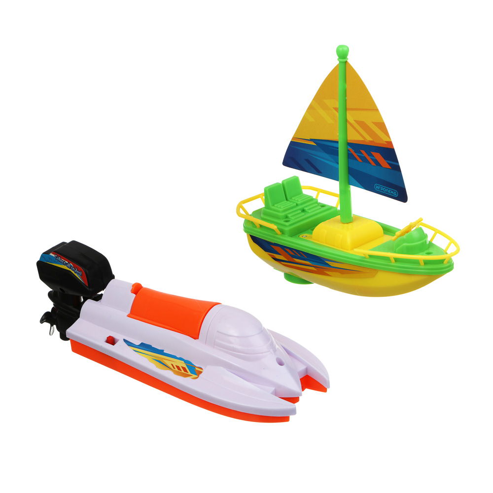 ИГРОЛЕНД Яхта, 2хАА, PP, 21,5х28х5 см, 2 дизайна, арт.№ 292-495
