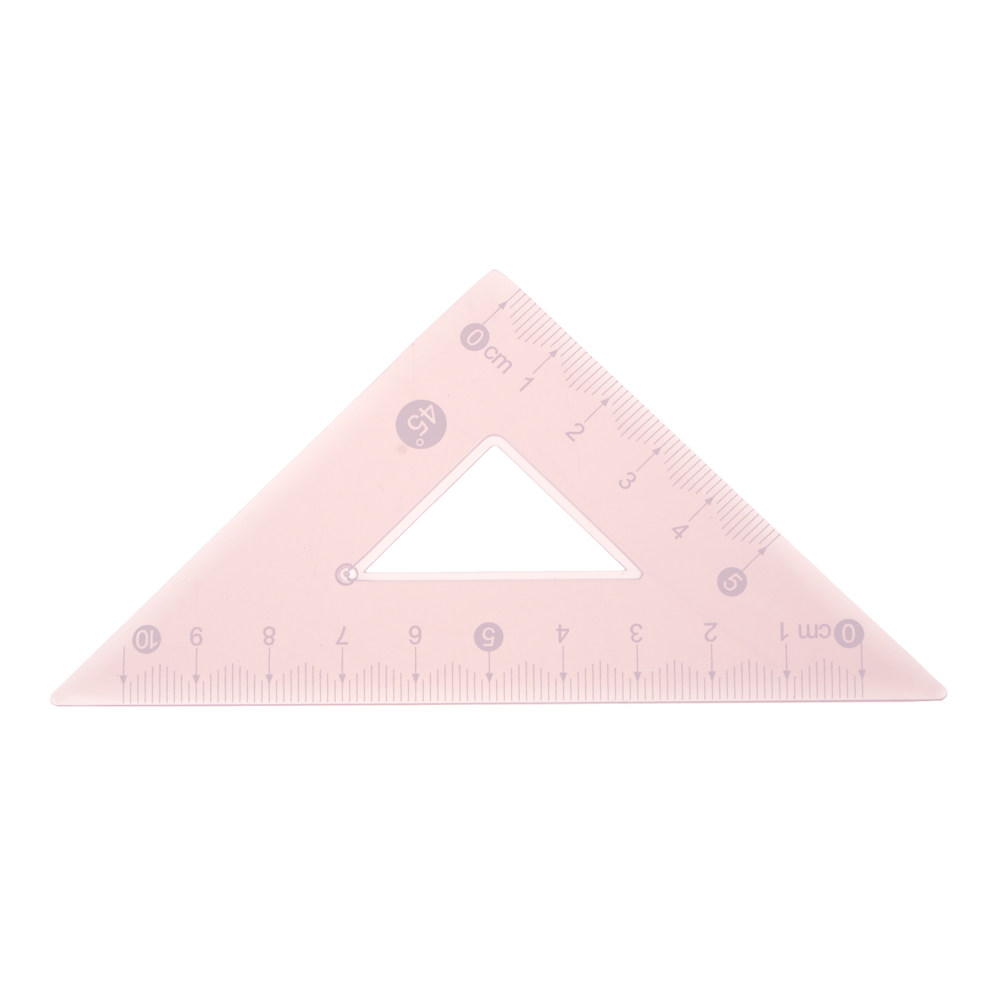 Набор геом.4 пр.(линейка 15см., транспортир 180, треугольник 2шт.) 18,2х8,2см, ПВХ пенал, 4 цв., арт.№ 532-113