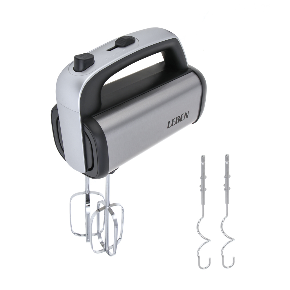 LEBEN Миксер электрический 1000 Вт, 5 скоростей, корпус металл — купить в МПР LEBEN Миксер электрический 1000 Вт, 5 скоростей, корпус металл, арт.№ 269-067