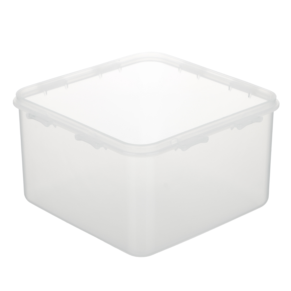 Контейнер герметичный для СВЧ с защелками тм Good&good, квадратный 1,25л, пластик, арт.№ 861-512
