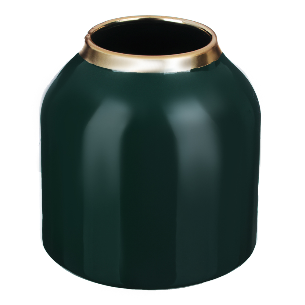 MILLIMI Ваза 16,5х16,5х16,5см, керамика, зелёный, арт.№ 820-463
