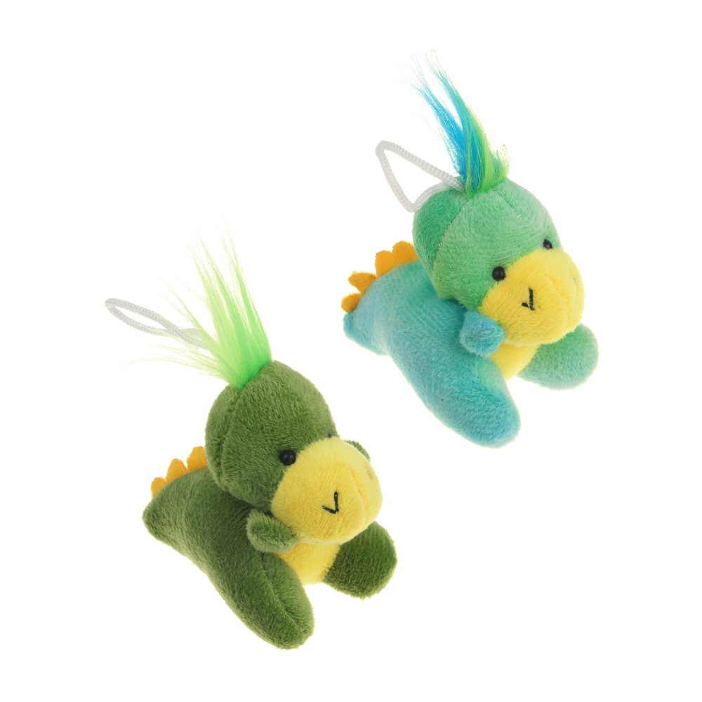 МЕШОК ПОДАРКОВ Игрушка мягкая в виде животных "Разноцветный дракон", полиэстер, 7х7х5см, 2 цвета, арт.№ 264-401