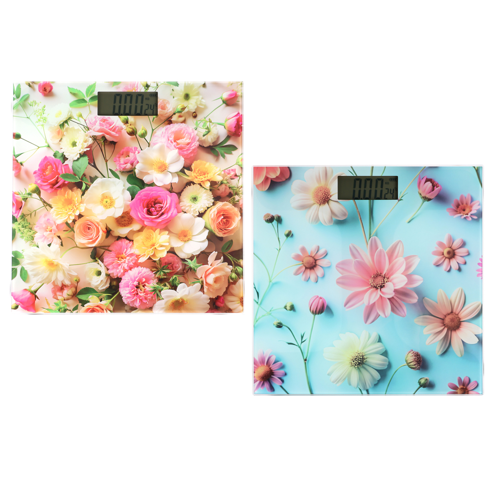 LEBEN Весы напольные электронные "Симпатия", ЖК-дисплей, макс. нагр.до 180кг, 28х28х0,5см, арт.№ 252-095