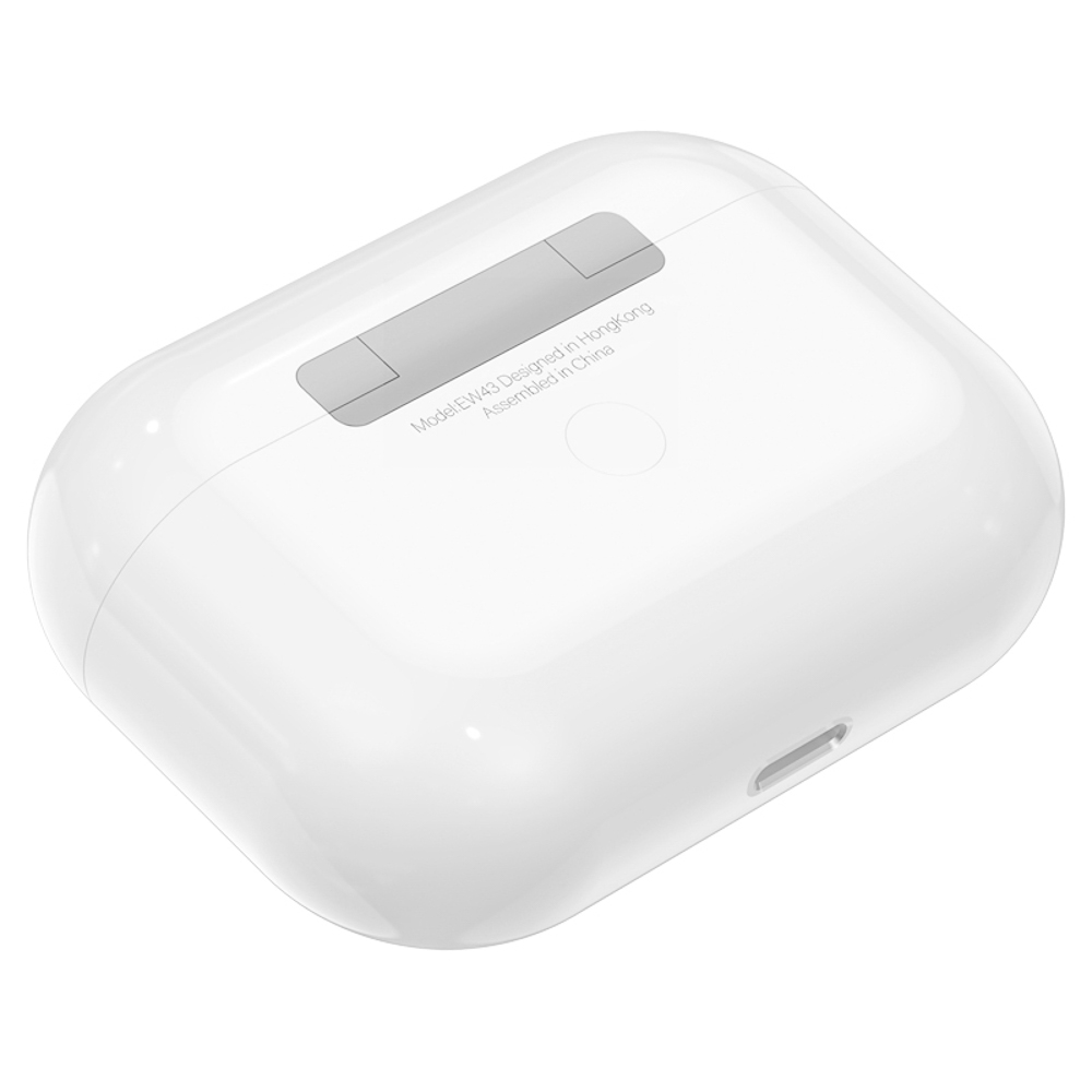 Наушники беспроводные TWS hoco. модель EW43, вкладыши, 300/40мАч, BT5.3, цвет: белый, арт.№ 410-114