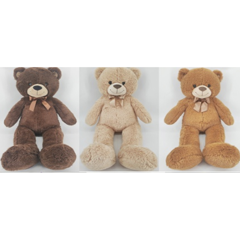 Игрушка мягкая "Медведь с бантом" 80 см, полиэстер, тм ИГРОЛЕНД, 3+, арт.№ 264-628