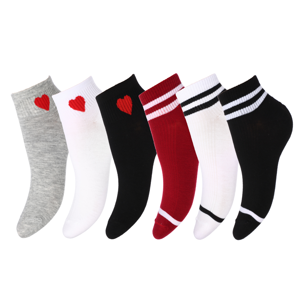 GALANTE Носки женские, р.23-25, 85% хлопок, 10% полиэстер, 5% спандекс, разноцветные, #29, арт.№ 019-414