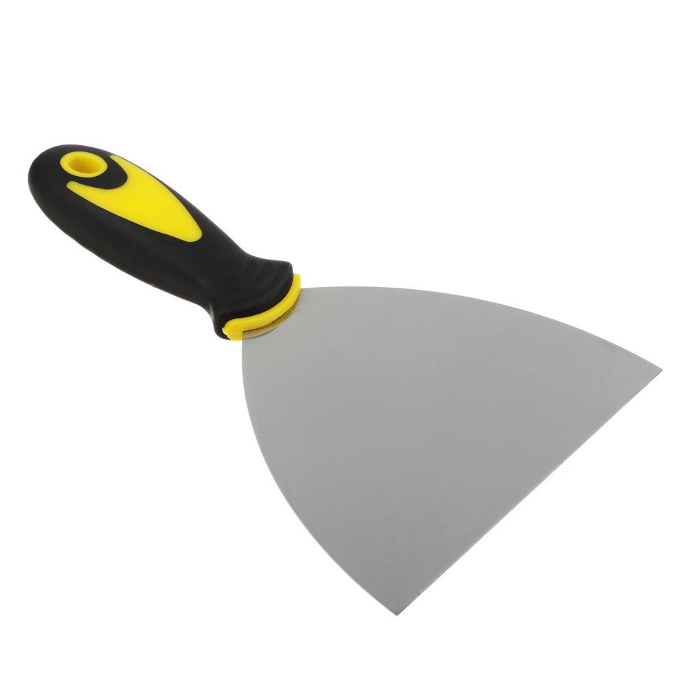 ЕРМАК Шпатель металл. с двухкомпонентной рукояткой, 125х120мм, арт.№ 683-164