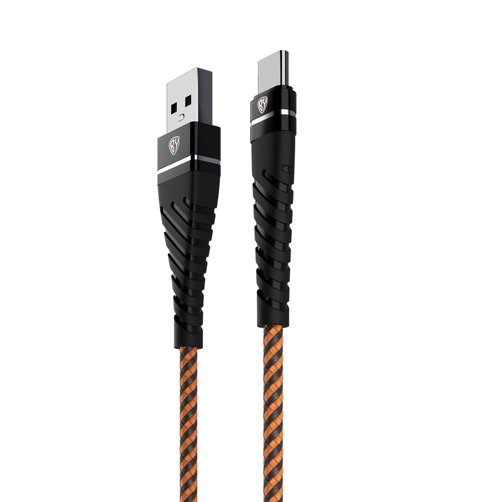 Кабель для зарядки USB(A)-Type C BY Герои, 1м., 2.4А, Быстрая зарядка QC3.0, тканная оплётка, Кощей, арт.№ 931-394