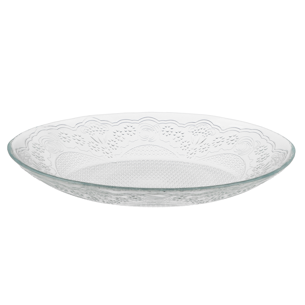 PASABAHCE Лейси Тарелка 215*165мм, упрочненное стекло, арт.№ 877-757